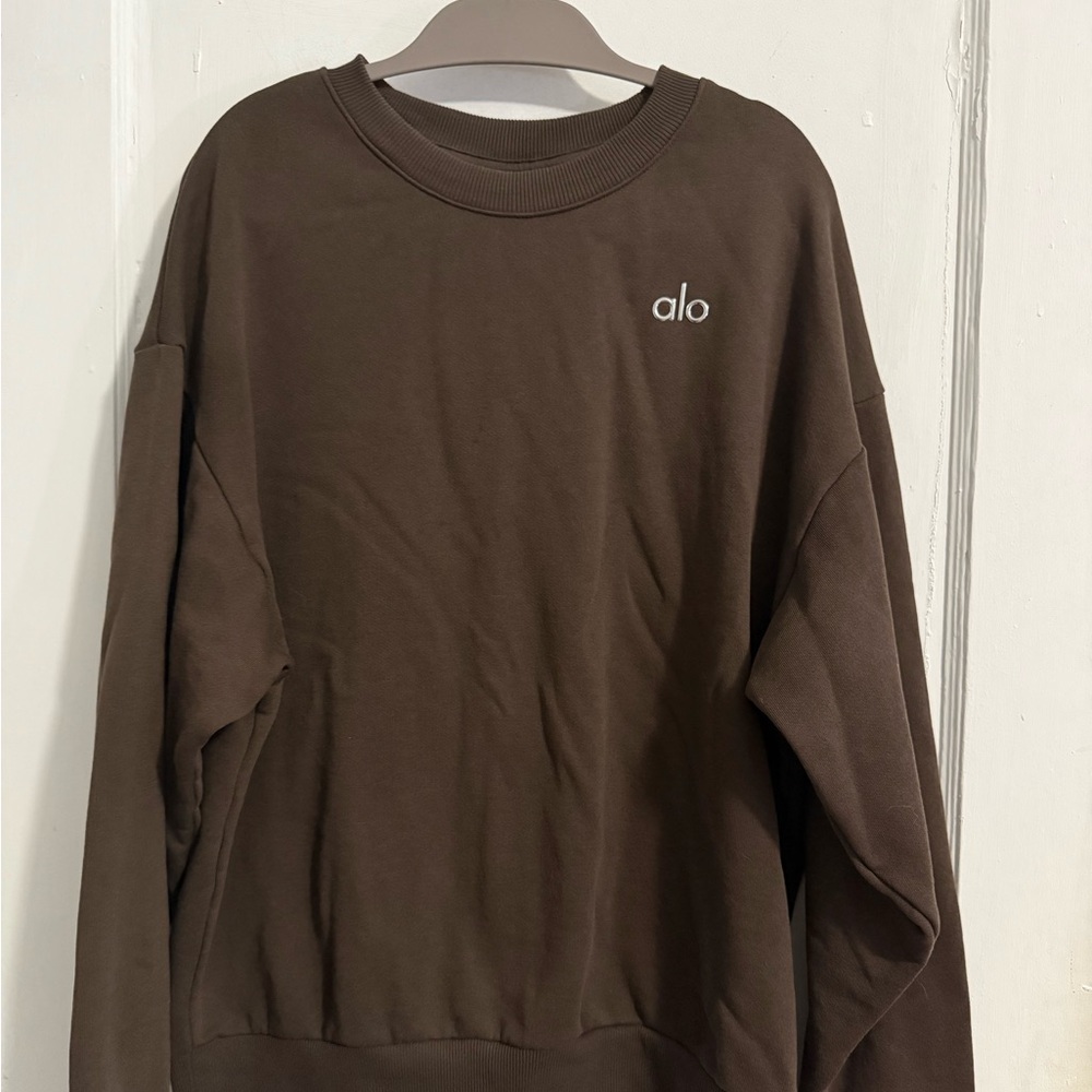 Alo Espresso Pullover Crewneck